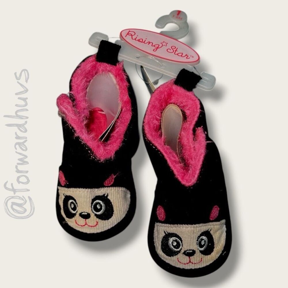 Rising Star Panda Baby Boots – Size 1 (3–6M)